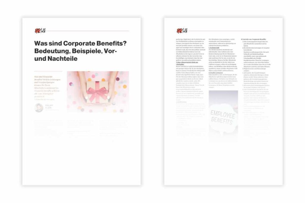 Corporate Benefits Magazin Artikel Vorschau