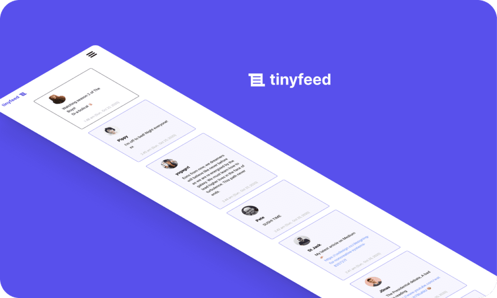 tinyfeed feed