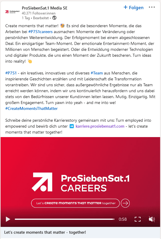 ProSiebenSat1 Recruiting