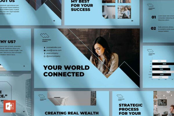 Advertising Consultant Design PowerPoint Template