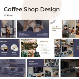 Coffee Shop Design Powerpoint Template