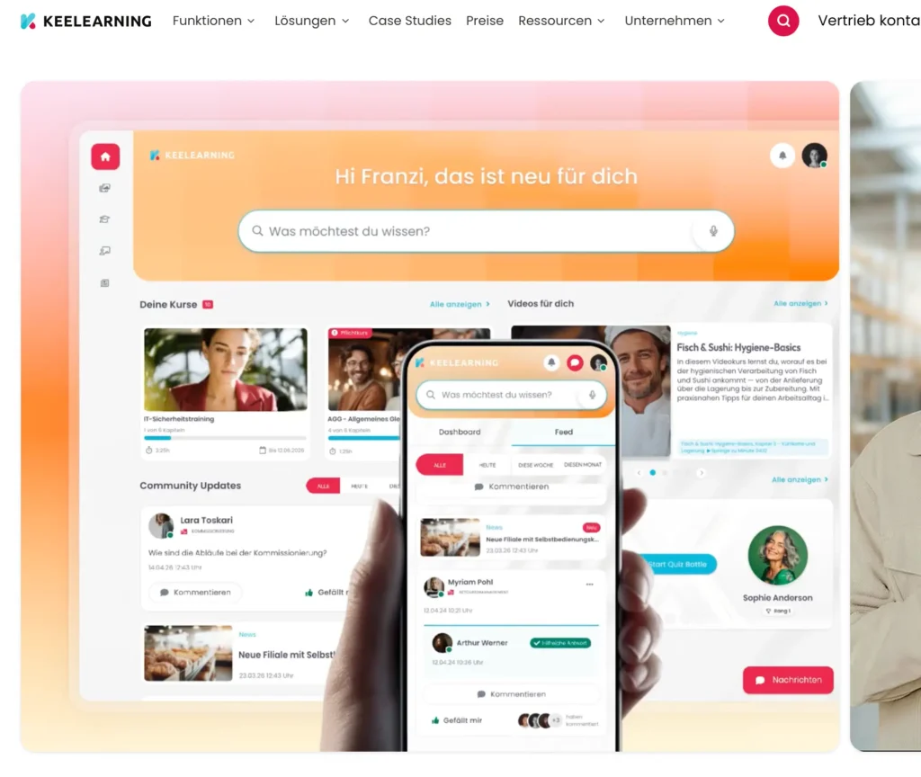 keelearning dashboard